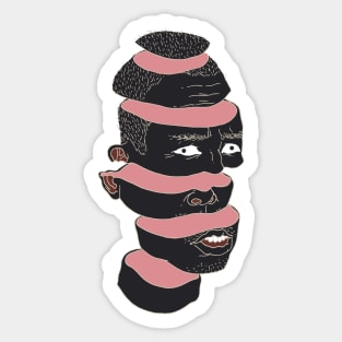 Meaty Slices of Head Sticker